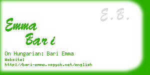 emma bari business card